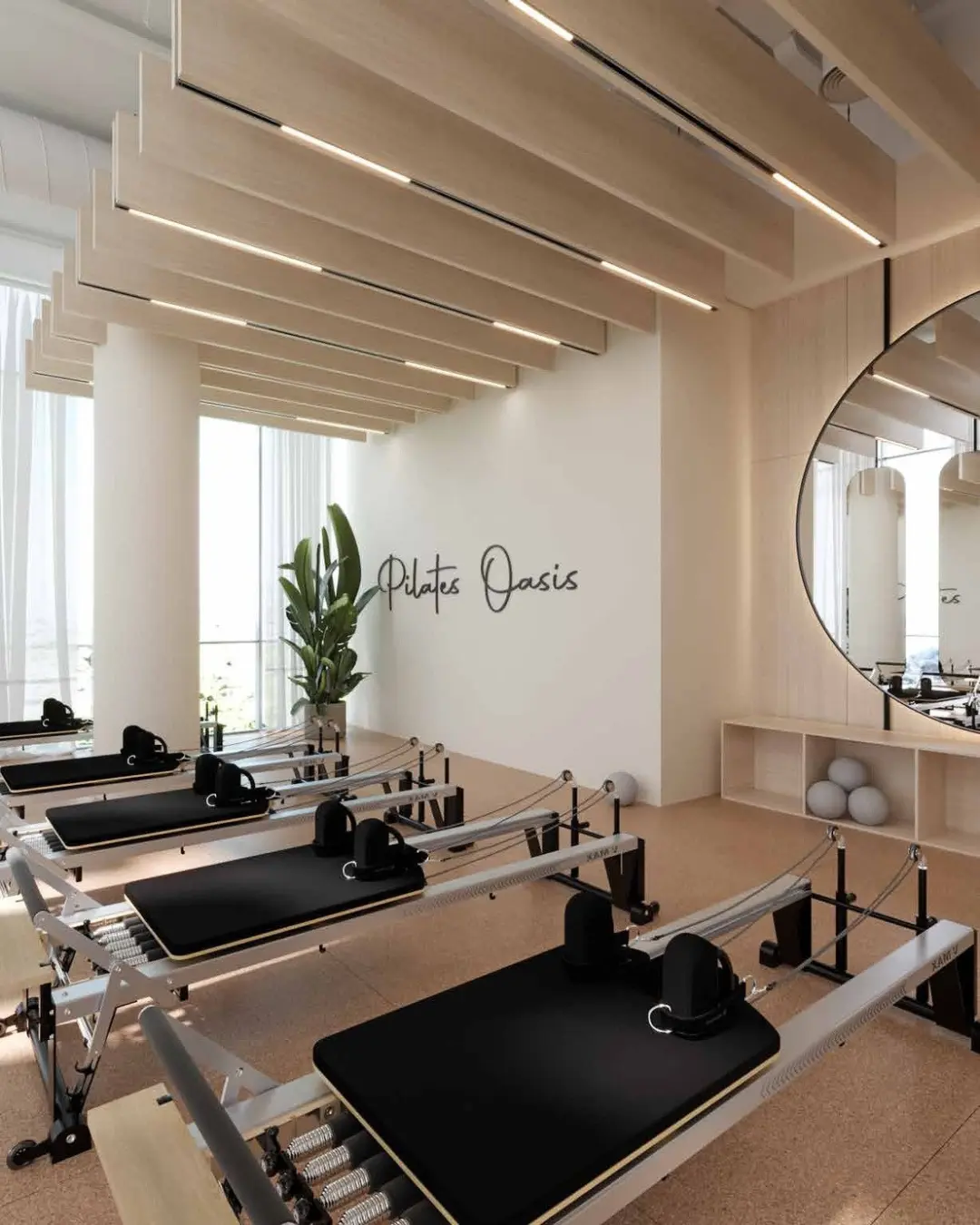Reformer carriages in the studio